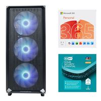 PowerSpec G538 Gaming PC, Bundled with a 12 Month Subscription of Microsoft 365 Personal, and ESET Home Security Essential 3Y 1D