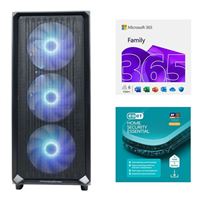 PowerSpec G538 Gaming PC, Bundled with a 12 Month Subscription of Microsoft 365 Family, and ESET Home Security Essential 3Y 1D