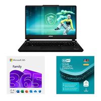 MSI Cyborg 15 Max Gaming Laptop, Bundled with a 12 Month Subscription of Microsoft 365 Family, and ESET Home Security Essential 3Y 1D