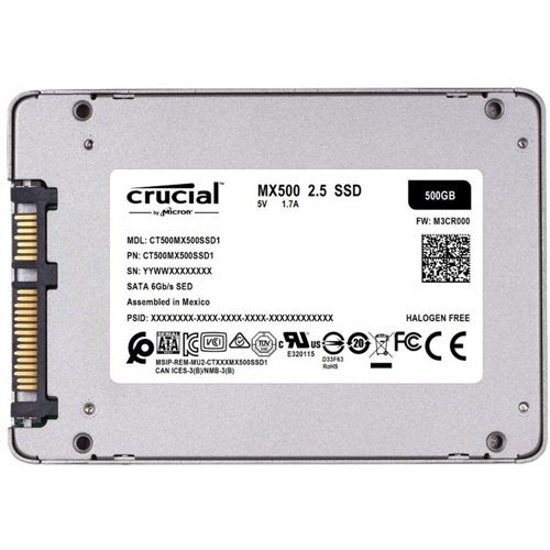 Crucial MX500 1TB 3D NAND SATA 2.5-inch 7mm (with 9.5mm adapter) Internal  SSD | CT1000MX500SSD1 