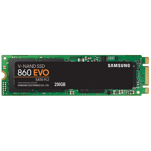 Samsung 860 EVO 250GB SSD 3-bit MLC V-NAND SATA III 6Gb/s M.2 2280 Internal  Solid State Drive - Micro Center
