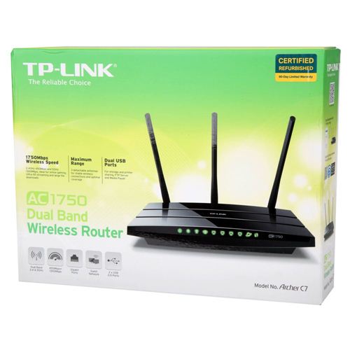 TP-LINK ARCHER C7 AC1750 Dual-Band Gigabit Wireless AC Router - Refurbished - Micro