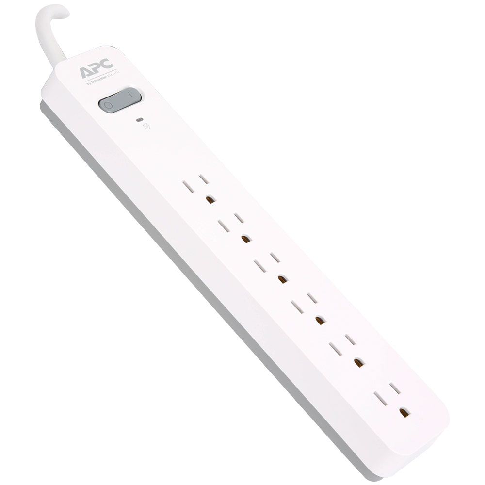 APC SurgeArrest PE665WGMP0 6-Outlet Surge Protector w/ 6 ft. Cord ...