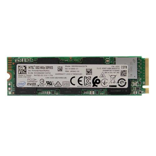 Intel 660p 2TB SSD 3D NAND QLC M.2 2280 PCIe NVMe 3.0 x4 Internal Solid State Drive - Center