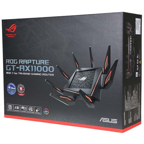 ASUS GT-AX11000: WIFI Router 2.4 - 5 GHz 6000 MBit - s at reichelt  elektronik