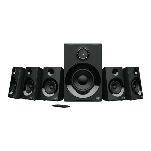 Mujer joven Puntualidad Embotellamiento Logitech Z606 5.1 Surround Sound Computer Speaker System with Bluetooth -  Black - Micro Center