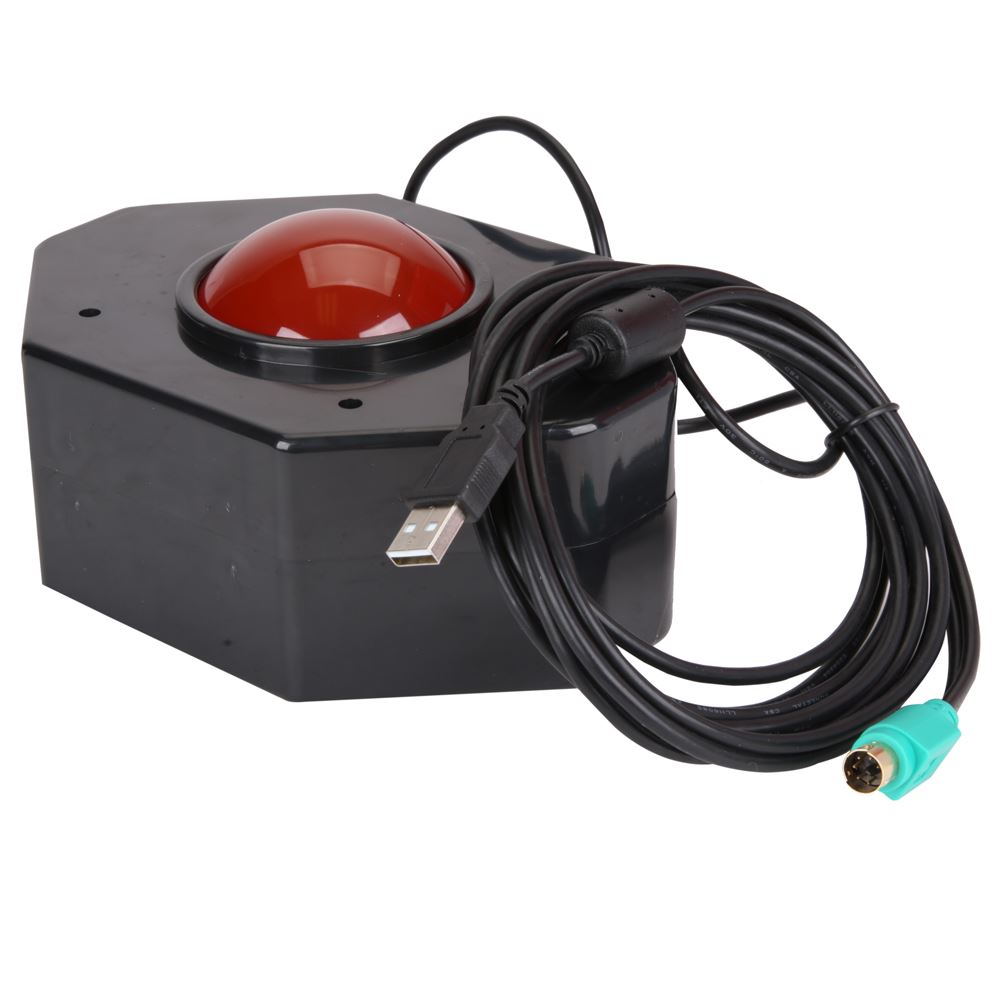 Baolian Red Trackball with USB Kit Works With Raspberry Pi, Windows