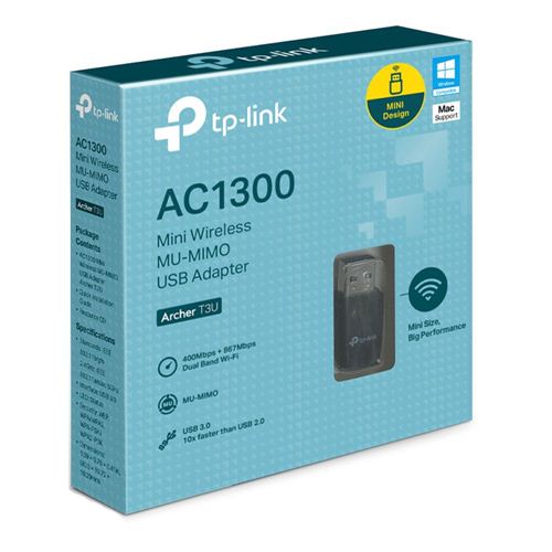 TP-LINK Archer T3U AC1300 Mini Wireless MU-MIMO USB Adapter - Micro Center