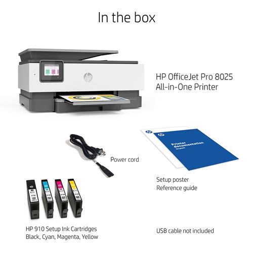 HP Officejet Pro 8025 All-in-One Printer - Center