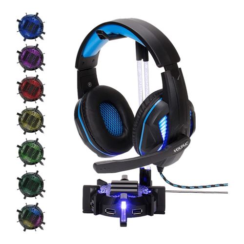 Accessory Power PC Gaming Headphone Holder - Desk Headphone Hanger Esports Headset  Holder/Stand with Adjustable 360 - Micro Center