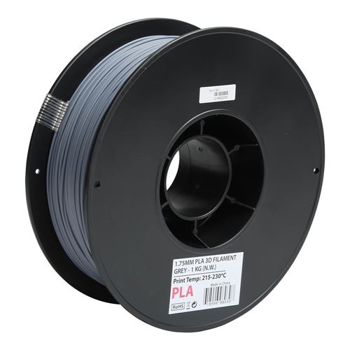 Inland 1.75mm PLA 3D Printer Filament 1kg (2.2 lbs) Cardboard Spool - Gray; Dimensional  Accuracy +/- 0.03mm, Fits Most - Micro Center