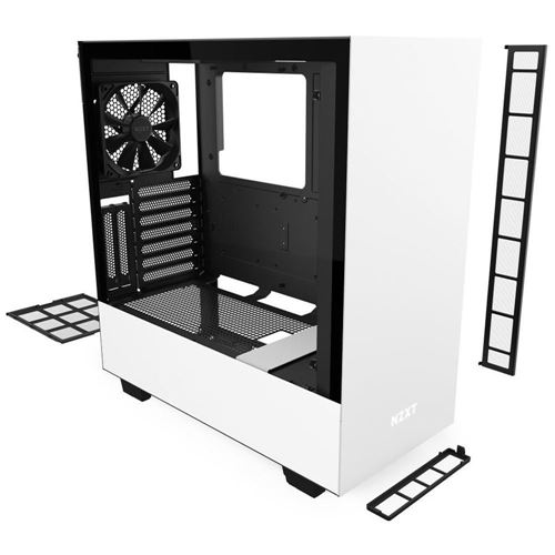 NZXT H510i Tempered Glass ATX Mid-Tower Computer Case - White 