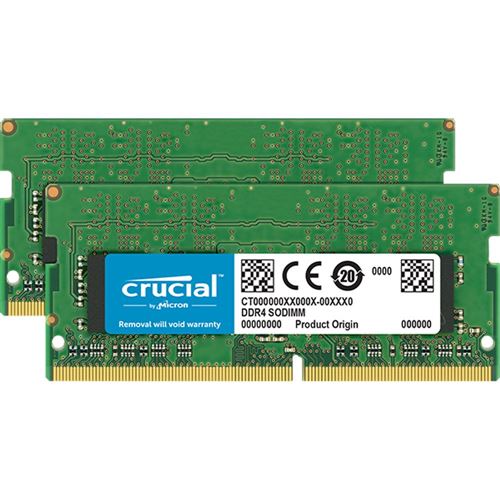 Crucial 16GB 2 x 8GB DDR4-2400 PC4-19200 CL17 SO-DIMM Memory Kit