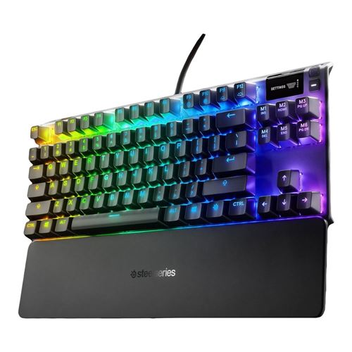 SteelSeries Apex 7 TKL Keyboard - Red - Micro Center