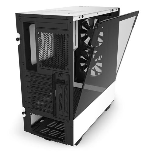 NZXT H7 Flow Tempered Glass Mid-Tower ATX Computer Case - Black - Micro  Center