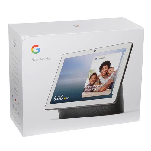 Google Nest Hub Max with Google Assistant - Charcoal - Micro Center