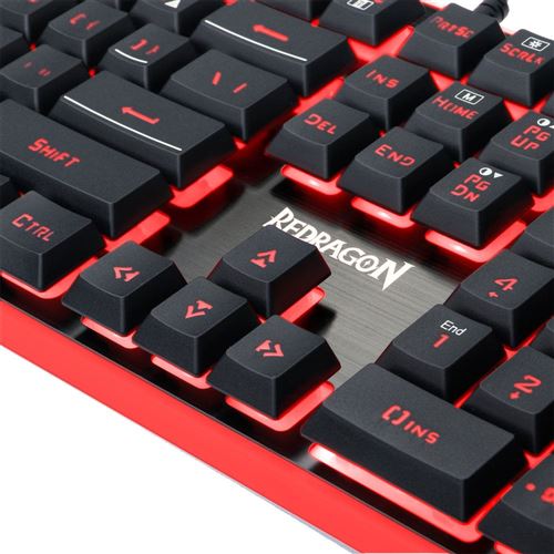 Redragon S107 Gaming Keyboard and Mouse Combo Large Mouse Pad Mechanical  Feel RGB Backlit 3200 DPI Mouse for Windows PC (Keyboard Mouse Mousepad Set)