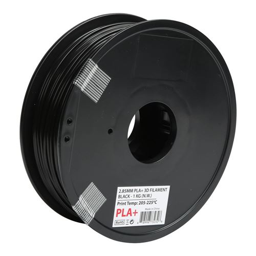 Filamento impresión 3D PLA 2.85 mm - color negro - 750 gr