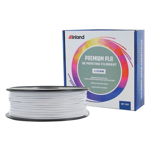 Inland 1.75mm Cyan Silk PLA 3D Printer Filament - 1kg Spool (2.2 lbs) -  Micro Center