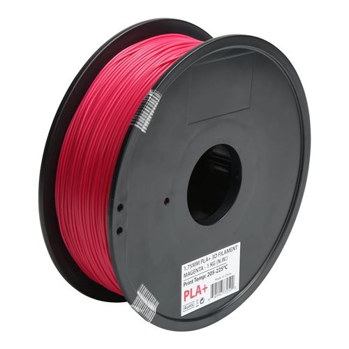 Inland 1.75mm PLA+ 3D Printer Filament 1.0 kg (2.2 lbs.) Spool - Magenta -  Micro Center