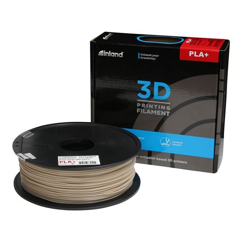 Inland 1.75mm Bone White PLA+ 3D Printer Filament - 1kg Spool (2.2 lbs)