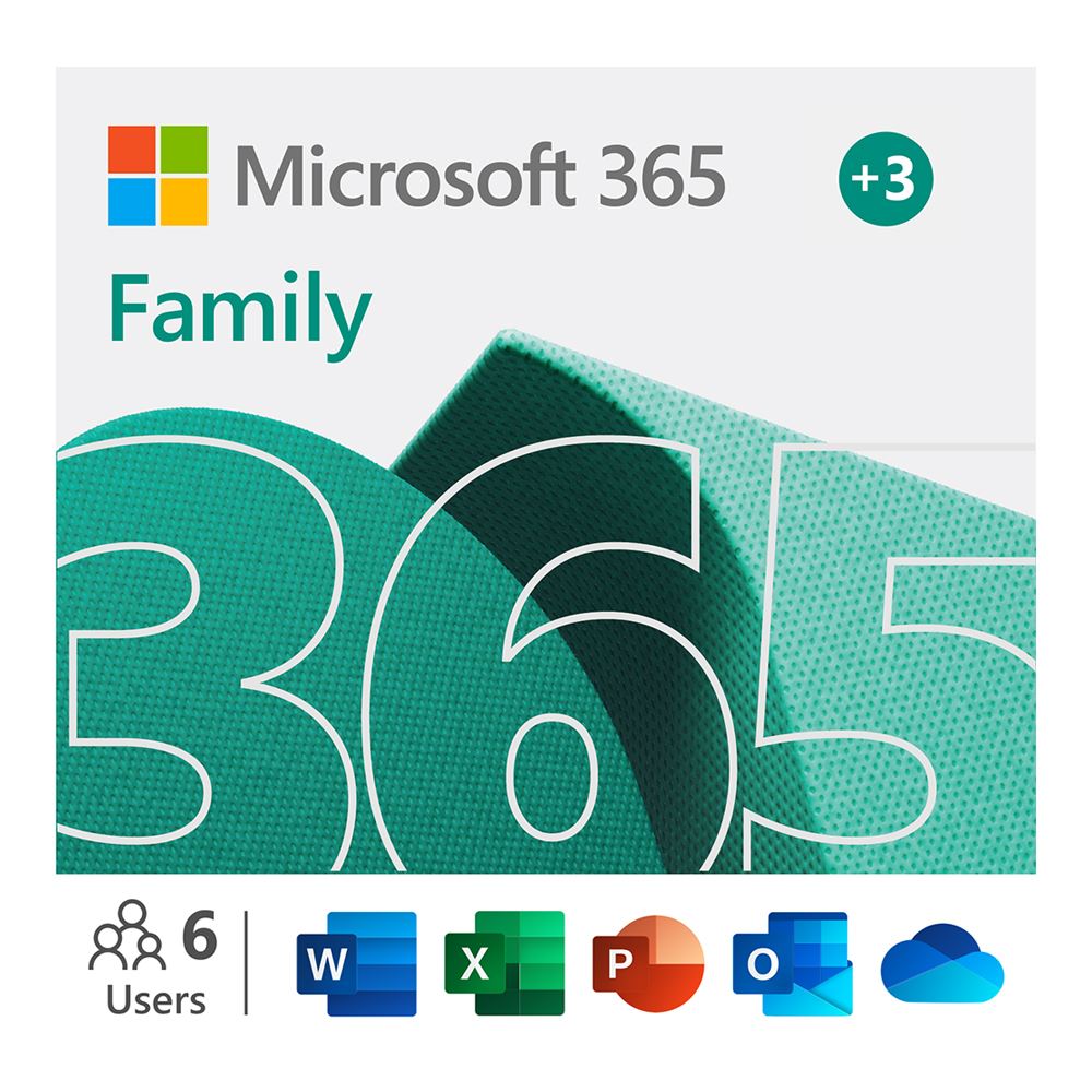 Microsoft 365 Family - 15 Month Subscription, Up to 6 People; Premium ...