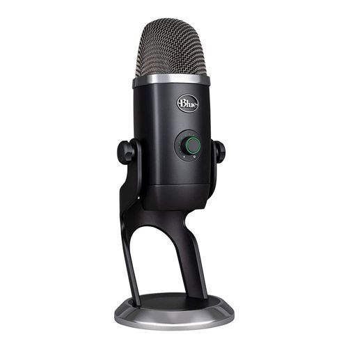  Logitech for Creators Blue Yeti USB Microphone for Gaming,  Streaming, Podcasting, Twitch, , Discord, Recording for PC and Mac,  4 Polar Patterns, Studio Quality Sound, Plug & Play-Blackout : Musical  Instruments