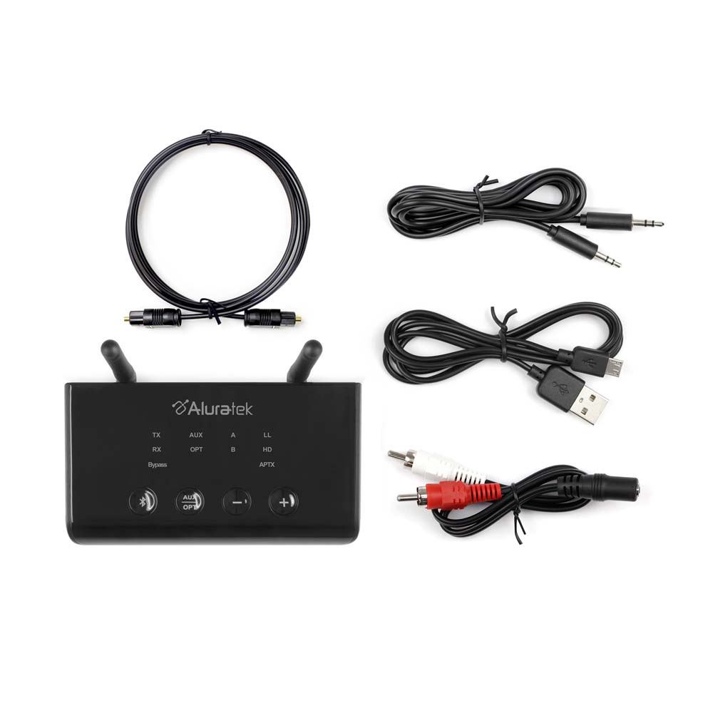 Aluratek Universal Bluetooth Optical Audio Receiver and Transmitter