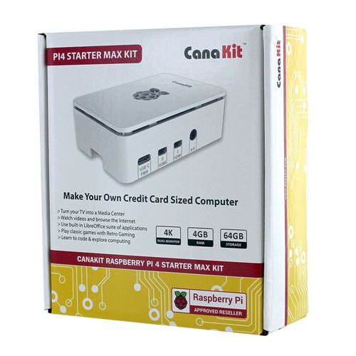 CanaKit Raspberry Pi 4 Starter MAX Kit - 4GB SDRAM; 1.5 GHz Clock 
