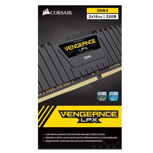 gys Kiks forlade Corsair Vengeance LPX 32GB (2 x 16GB) DDR4-3200 PC4-25600 CL16 Dual Channel  Desktop Memory Kit CMK32GX4M2E3200 - Black - Micro Center