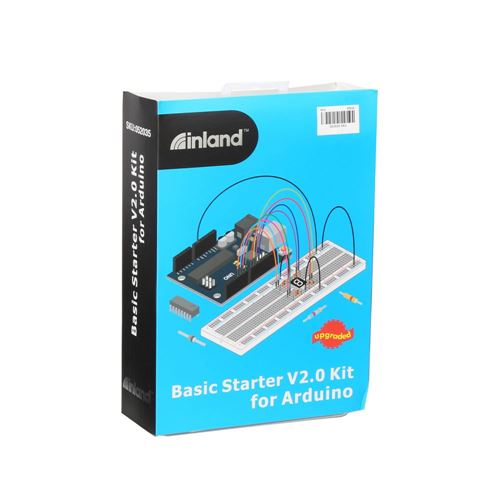 Inland Basic Starter V2 Kit for Arduino UNO - 16MHz Clock Rate; 32KB Flash  Memory; 2KB SDRAM; 1KB EEPROM; Motion & Flame - Micro Center