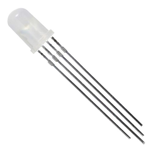 NTE Electronics 5mm 4 Pin LED RGB Common Cathode Diffused Lens - 10 Pack -  Micro Center