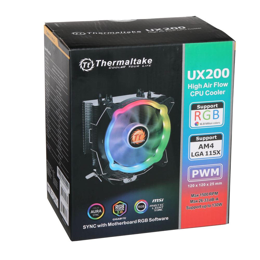 Thermaltake UX200 ARGB Lighting CPU Cooler - Micro Center