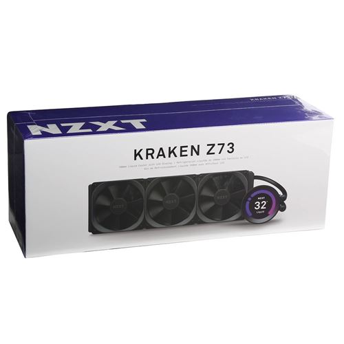 NZXT Kraken Z73 360mm CPU Water Cooling Kit w/ LCD Display - Micro