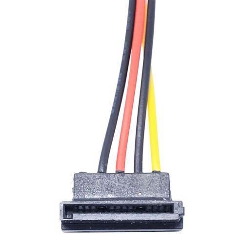 StarTech 15 pin SATA Male to 15 pin SATA Female Power Extension Cable 12  in. - Micro Center
