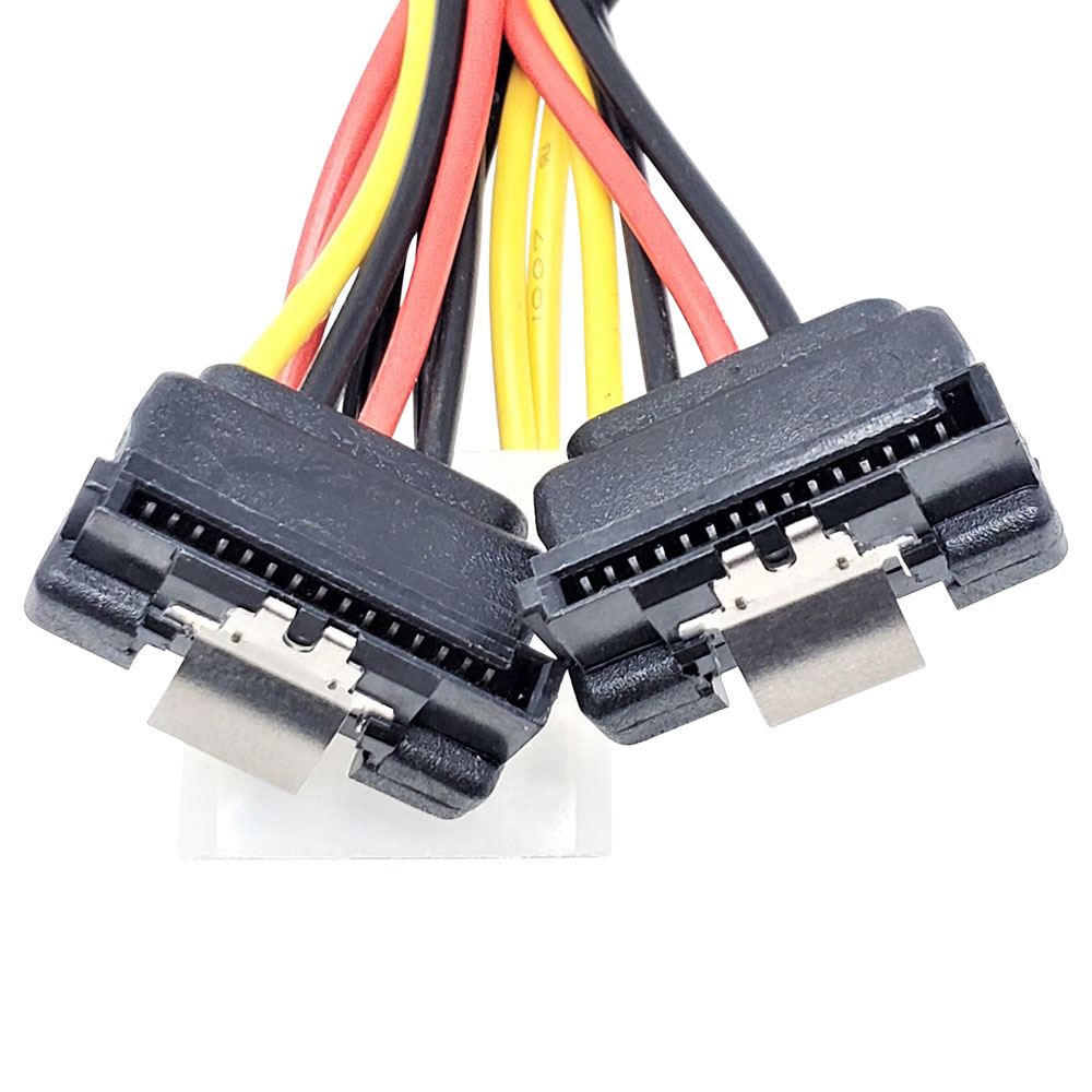 Micro Connectors 4 Pin LP4 power connector (male) to 2x RightAngle