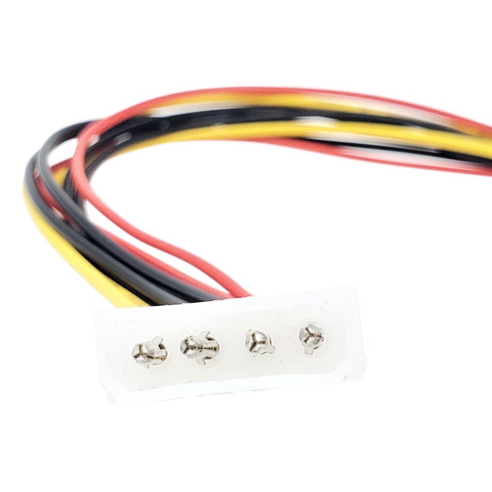 Micro Connectors 4 Pin LP4 power connector (male) to 2x RightAngle