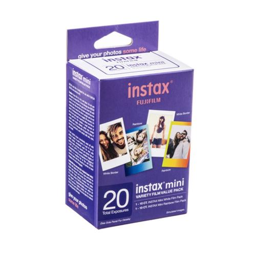Fujifilm Instax Mini Instant Film, 10 Sheets (5-Pack) - http