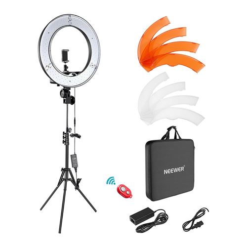 10'' RGB Ring Light with Stand, Mini LED Dimmable Circle Light, Makeup  Flash Light with