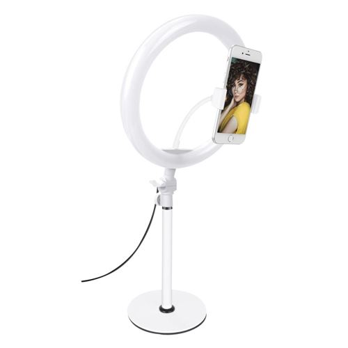Neewer Table Top 10 USB LED Ring Light w/ Flexible Smartphone Stand -  Micro Center