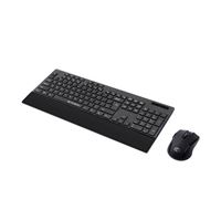 GOFREETECH 2.4G Wireless Keyboard and Mouse Combo Full-Size Keyboard and Portable Mobile Optical Mice,Long Battery Life,Black 