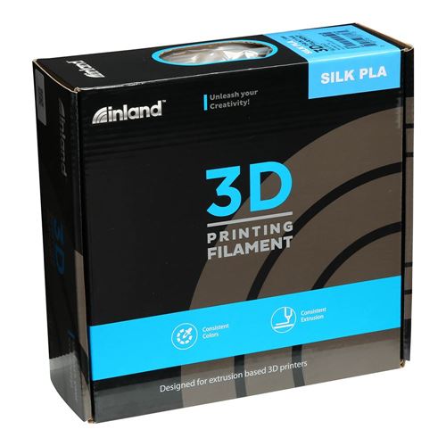 Inland 1.75mm PLA Silk 3D Printer Filament 1.0 kg (2.2 lbs.) Spool - Gold -  Micro Center