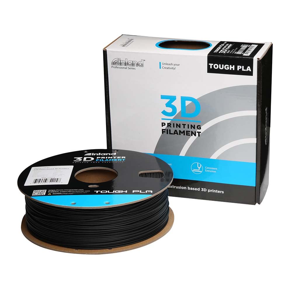 Inland 1.75mm Tough PLA 3D Printer Filament 1.0 Kg (2.2 Lbs.) Spool ...