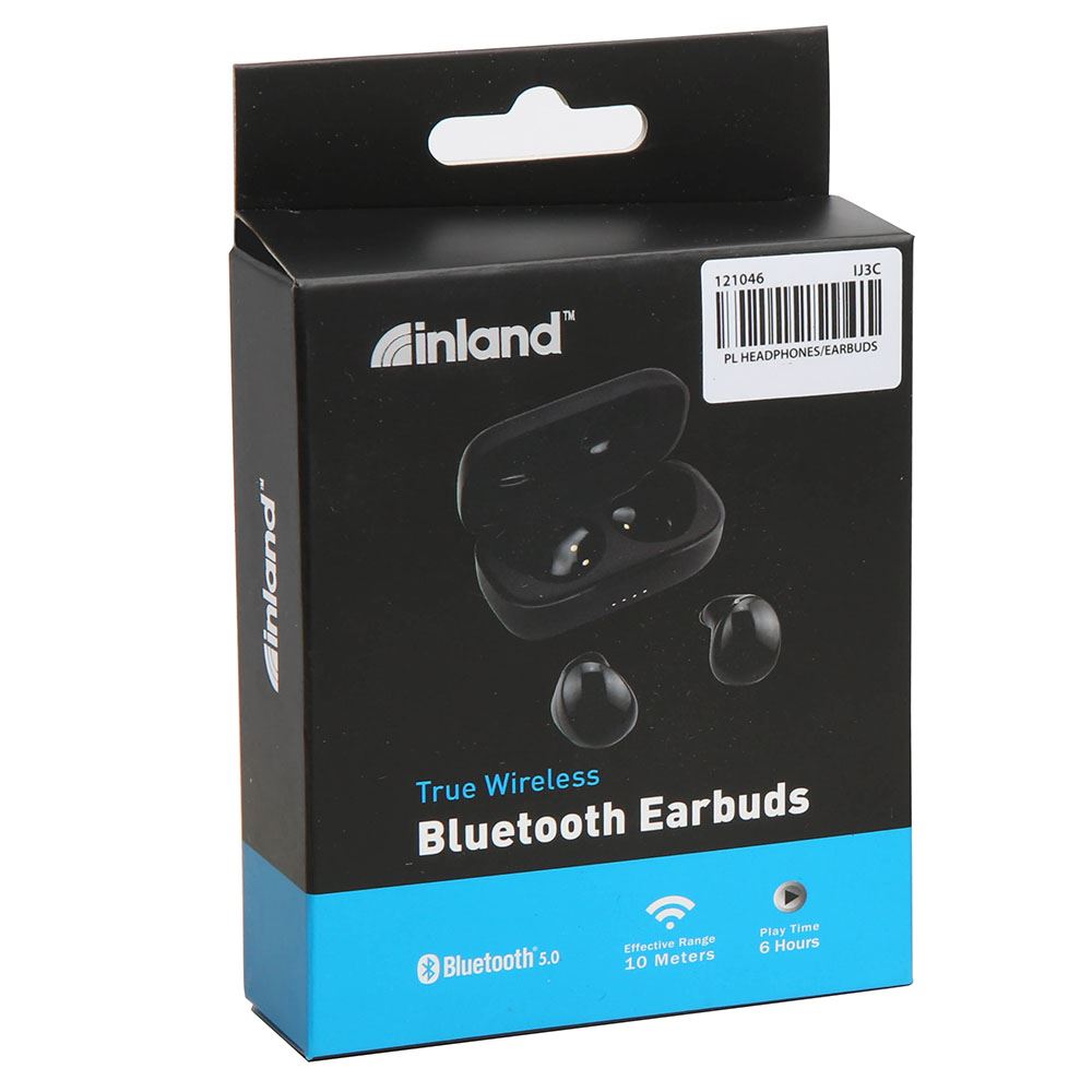 Micro Center - Inland TWS-T04 True Wireless Bluetooth Earbuds - Black ...