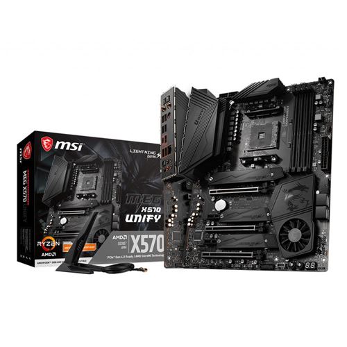 MSI X570 MEG Unify AMD AM4 ATX Motherboard - Micro Center