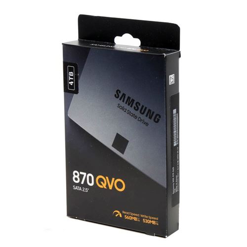 pisk åbenbaring dans Samsung 870 QVO 4TB SSD 4-bit QLC V-NAND SATA III 6Gb/s 2.5" Internal Solid  State Drive - Micro Center
