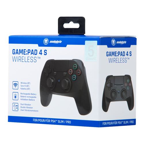 Snakebyte Game Pad 4 S Wireless for - Black - Micro Center