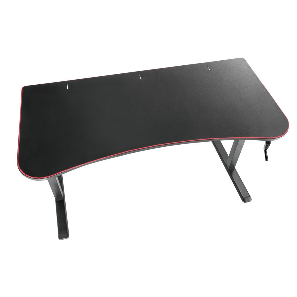 Inland Manual Height Adjustable Gaming Desk Micro Center