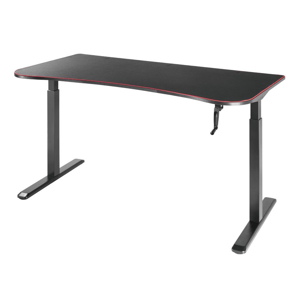 Inland Manual Height Adjustable Gaming Desk Micro Center