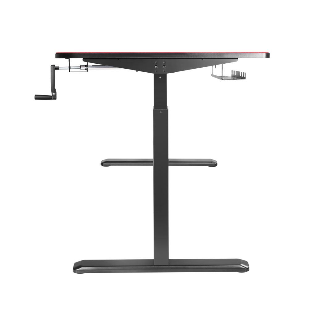 Inland Manual Height Adjustable Gaming Desk Micro Center